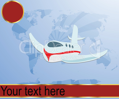 Air travel illustration