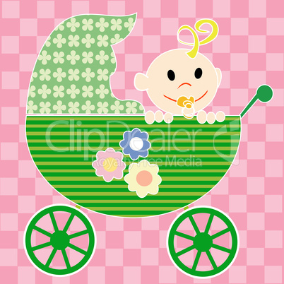 Baby in stroller