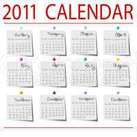 2010 Calendar on paper