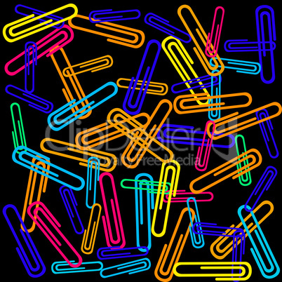 Paper clips background