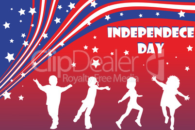 background illustration for Independence day