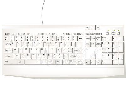 White keyboard