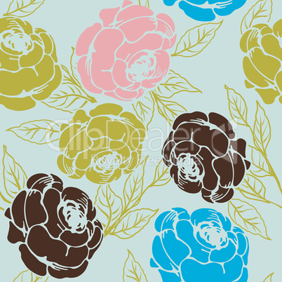 roses pattern