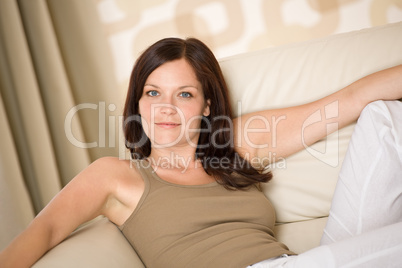 Young woman relax in lounge