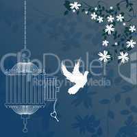 Bird and cage