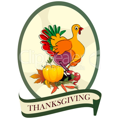 Thanksgiving day sticker