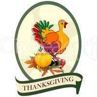 Thanksgiving day sticker