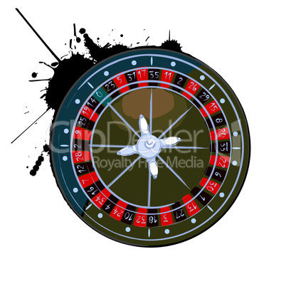 Old roulette wheel