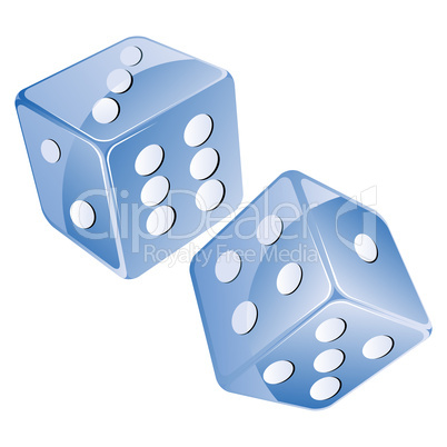 Blue dices