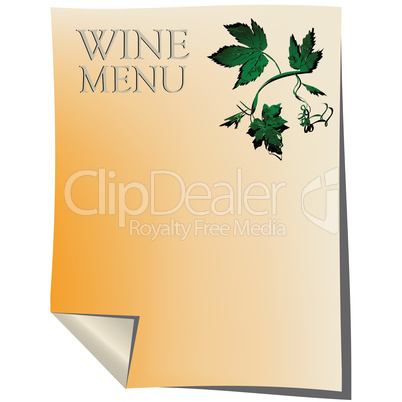 Wine list