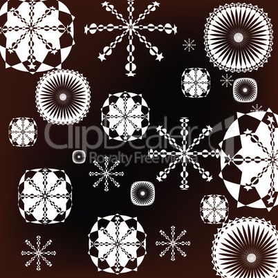 White snowflakes