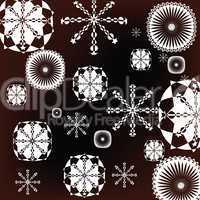 White snowflakes