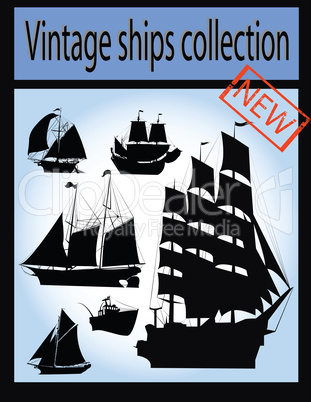 Vintage ship collection