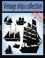 Vintage ship collection