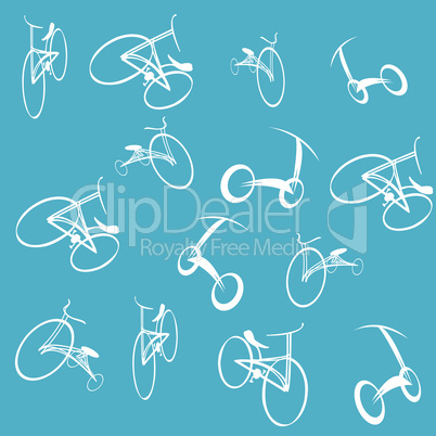 Vector bikes background