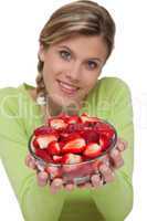 Healthy lifestyle series - Bowl of strawberries