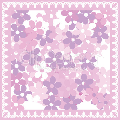 Pink floral card