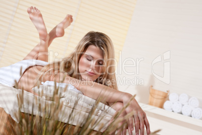 Spa - Young woman at wellness massage treatment