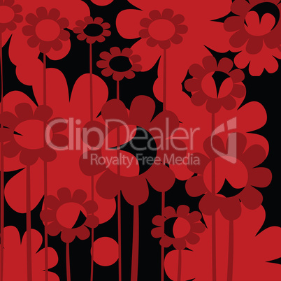 Red floral icon