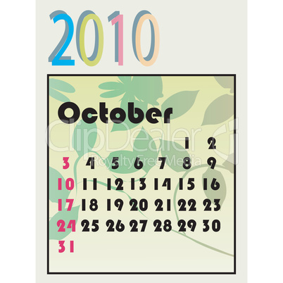 2010 calendar