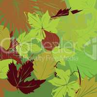 repeating leaf background