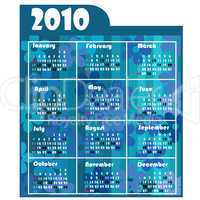 floral calendar for 2010