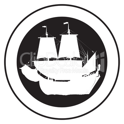Emblem of an old ship 2