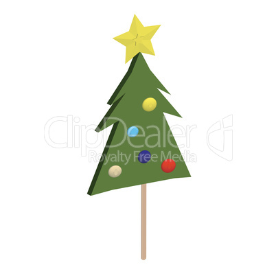 Christmas tree lolipop