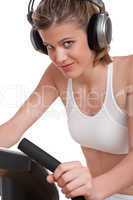 Fitness series - Woman with headphones
