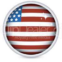 American flag button