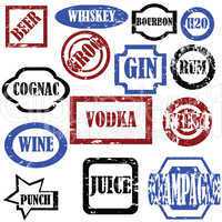 Alcoholic stamps