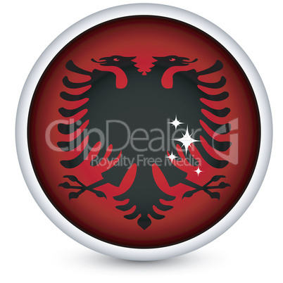 Albania flag button