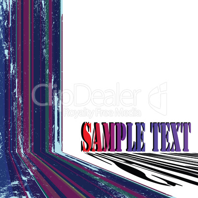 text card grunge stripes