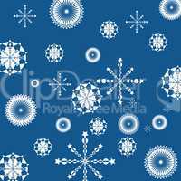 Abstract geometric snowflakes