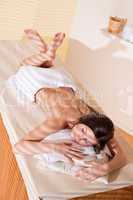 Spa - Young woman at wellness therapy massage