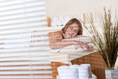 Spa - Young woman relax at massage treatment