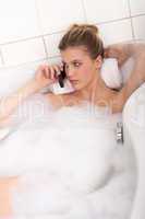 Body care series - Young lady in the bathtub