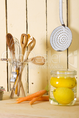 Zitronen und Karotten