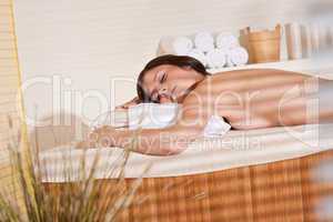 Spa - Young woman at wellness massage treatment