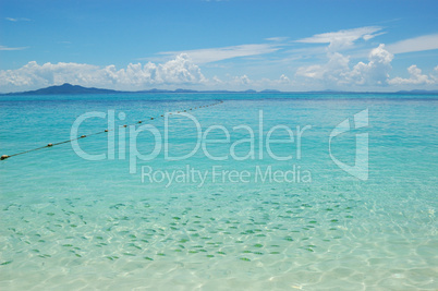 Clear turquoise water of Indian Ocean near Phi Phi island, Thail