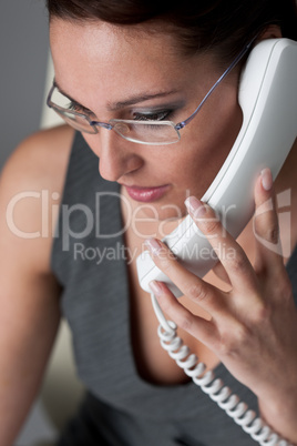 Successful executive businesswoman on the phone