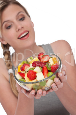 Healthy lifestyle series - Bowl of fruit salad