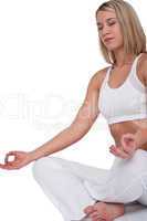 Fitness series - Beautiful woman in yoga position