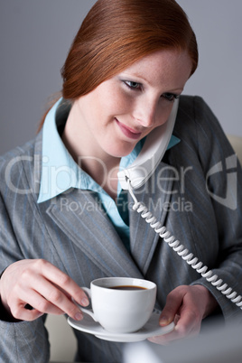 Successful businesswoman on the phone