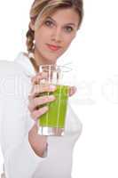 Healthy lifestyle series - Glass of kiwi juice