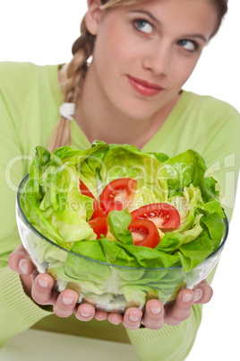 Healthy lifestyle series - Lettuce with tomatoes Healthy lifestyle series - Lettuce with tomatoes