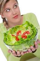 Healthy lifestyle series - Lettuce with tomatoes