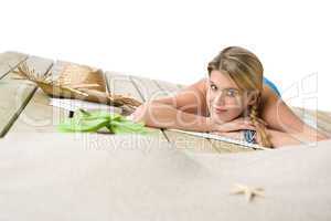 Beach - Happy woman relax in bikini