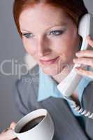 Successful businesswoman on the phone