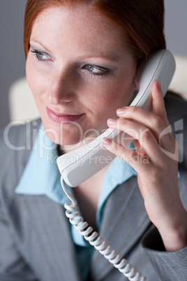 Successful businesswoman on the phone